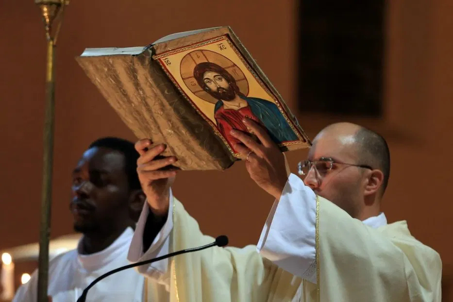 A Christmas Eve mass at the Cathedral of Saint Vincent de Paul in Tunis, 24 December 2018. Yassine Gaidi, Anadolu Agency.