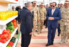 Egyptian President Abdel Fatah al-Sisi inaugurates a military agricultural project, 10th of Ramadan city northeast of Cairo, Egypt, 22 December 2018. Egyptian Presidency Handout/REUTERS.