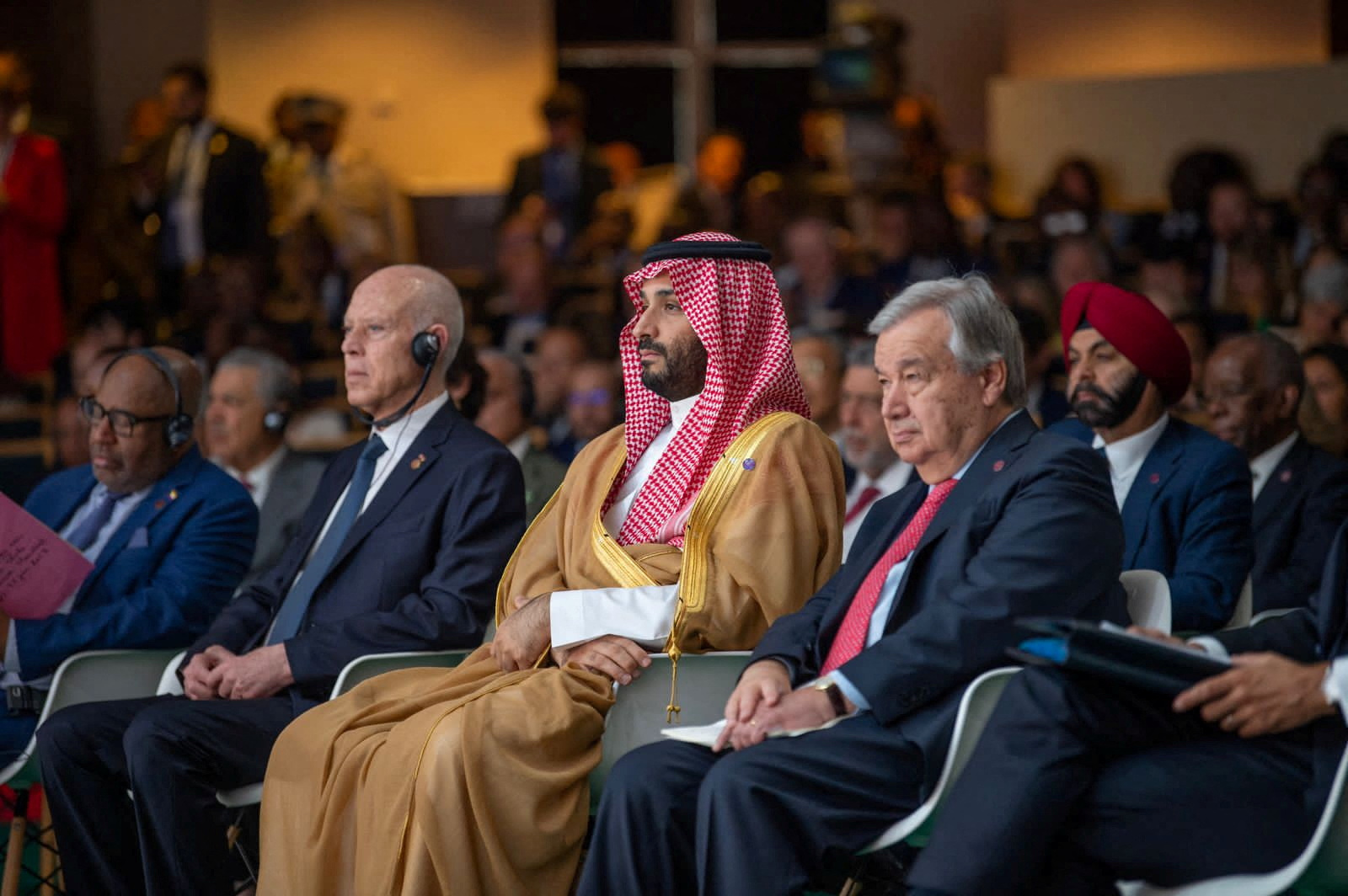 ولي العهد السعودي الأمير محمد بن سلمان يحضر "قمة الميثاق المالي العالمي الجديد" التي أقيمت في باريس، فرنسا، 22 يونيو 2023. وكالة الأنباء السعودية عبر رويترز.