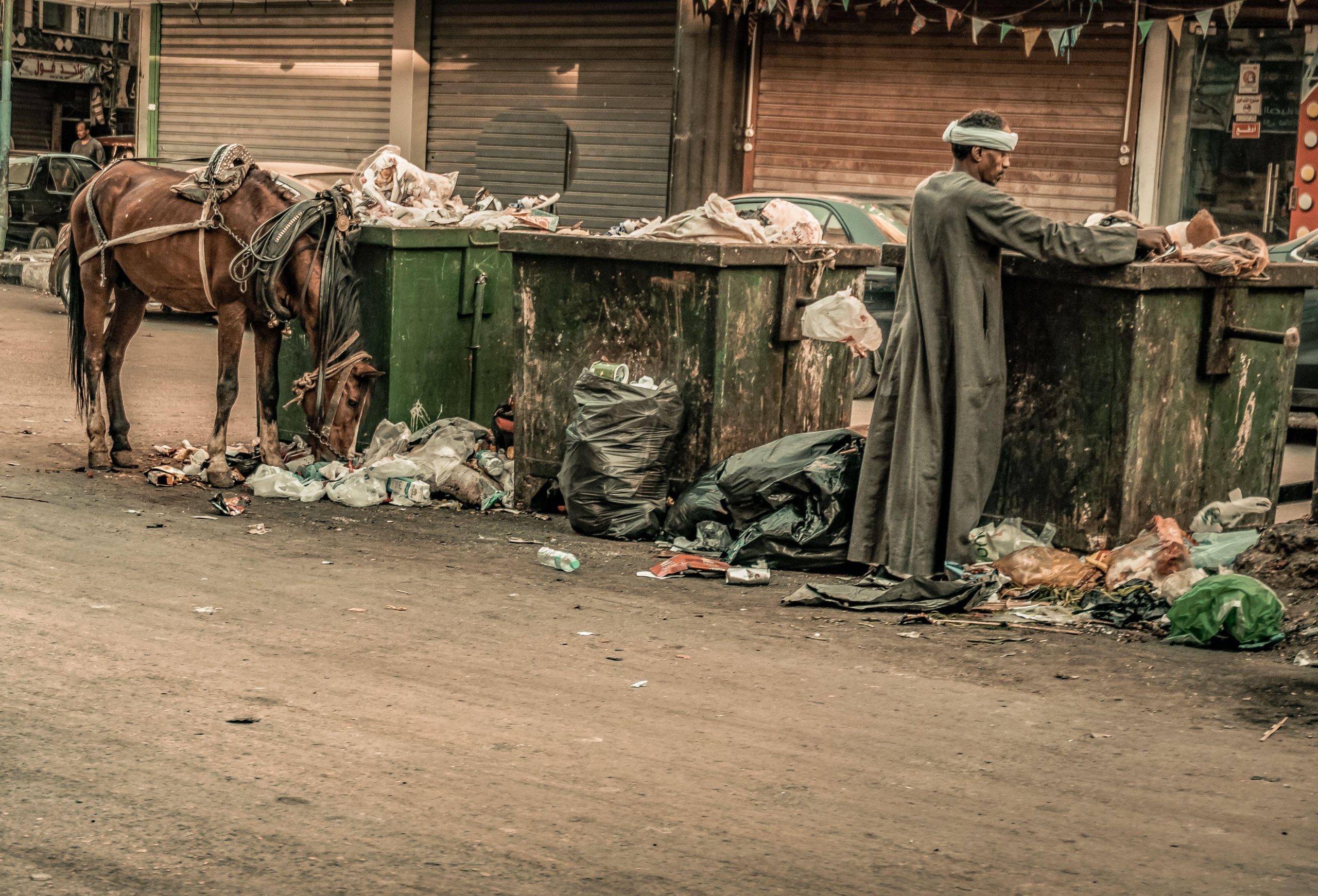 Urban poverty in the city of Luxor in Egypt, 28 December 2022. Source: Alamy via Reuters.